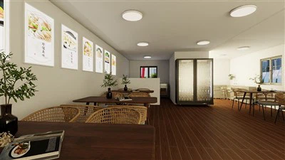Modułowy kontener restauracyjny dom