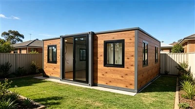 Dwustronna modułowa jednostka modułowa z wykończeniem drewnianym o długości 20 stóp
